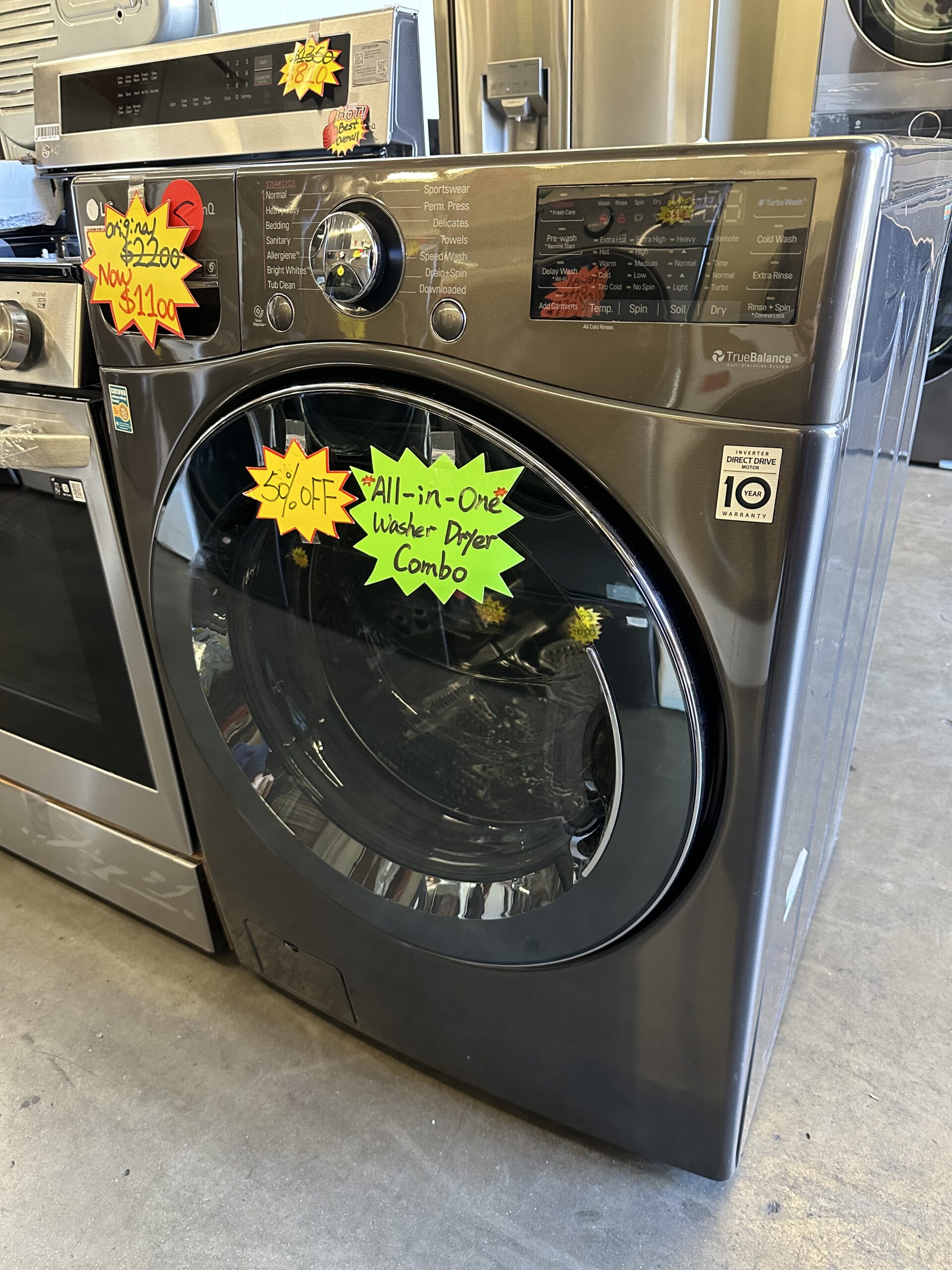 all in one washer dryer 4.5 cu ft